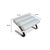 Modern Set of Sinus Lounge Chair and Ottoman in White Leather and Chrome from Cor For Sale - Image 3 of 18