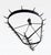 French Country French Country Wrought Iron Oval Hanging Pot Rack For Sale - Image 3 of 12