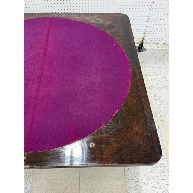 Mid 19th Century Mid 19th Century English George v Card Table For Sale - Image 5 of 12