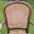 French Provincial 1980s Chateau d'Ax Louis XV Carved Walnut & Cocoa Velvet Open Arm Fauteuil Accent Chair For Sale - Image 3 of 8