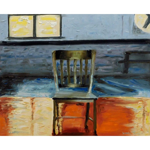 "Blue Room" by James Thorpe Original Acrylic Painting on paper Hand signed by the artist Size: 30" x 22" Image Size: 15" x...