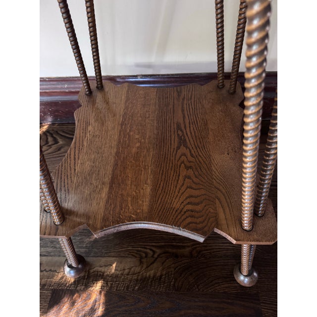 Folk Art 1970s Folk Art Style End Table For Sale - Image 3 of 4
