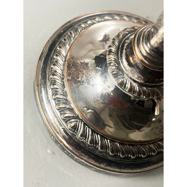 Pair Matthew Boulton Silver Plated Candle Holders, 19th Century For Sale In New York - Image 6 of 9