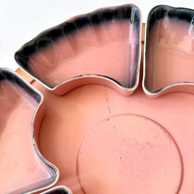 Mid Century Rio Grande Lazy Susan Chip & Dip Set- 8 Pieces For Sale - Image 10 of 10