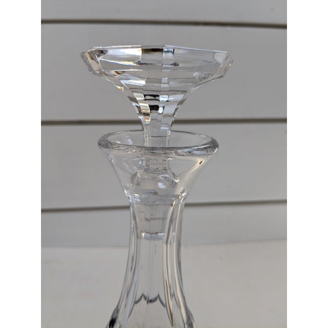 Transparent Saint Louis Crystal French Decanter With Stopper – 11.75" For Sale - Image 8 of 10