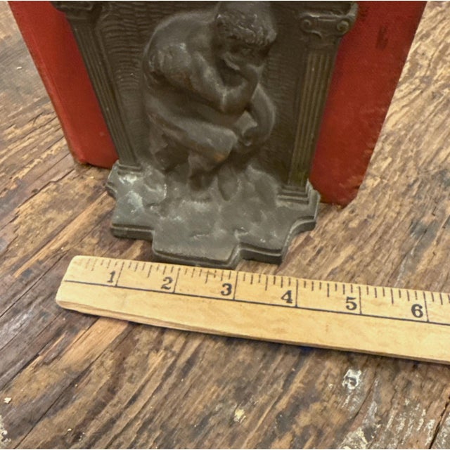 Art Deco Set of Cast Iron Bookends For Sale - Image 9 of 9