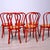 Red Vienna Straw Chairs in the style of Thonet, 1970s, Set of 6 For Sale - Image 8 of 14