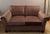 Textile Stickley Down-Filled Café-Au-Lait Velvet Loveseat For Sale - Image 7 of 11