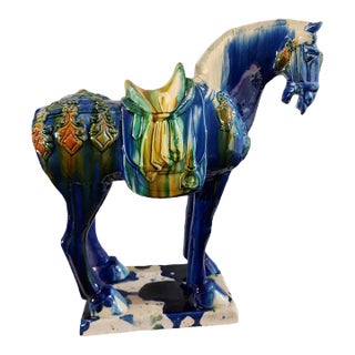 20th Century Tang Style Sancai War Horse For Sale