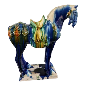 20th Century Tang Style Sancai War Horse