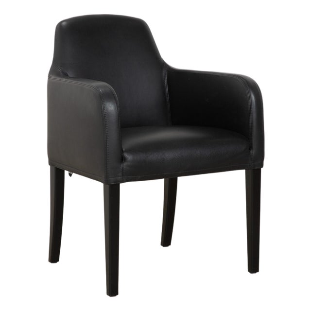 Alma Chair in Black Leather from Wittmann For Sale
