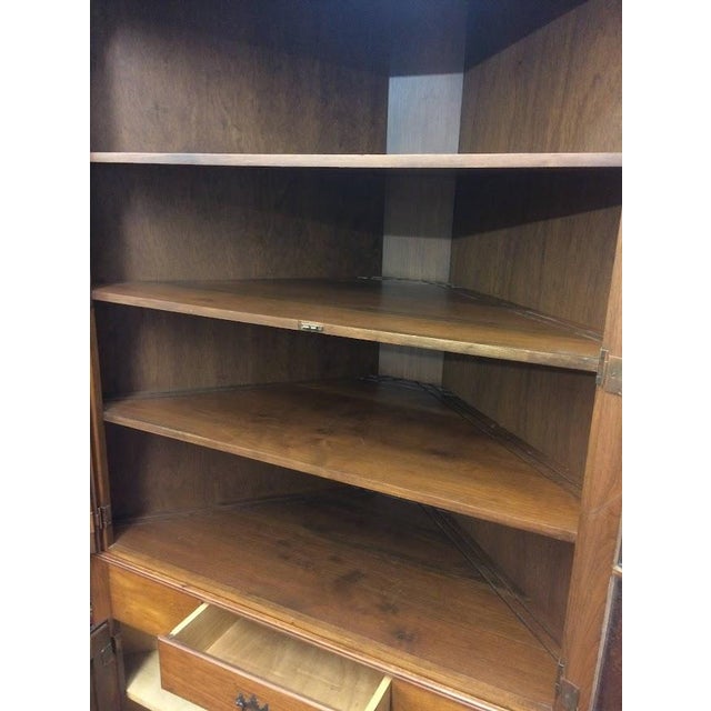 American Vintage Corner Cabinet, Cherry Cabinet For Sale - Image 3 of 11