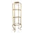 Vintage Italian Gold Gilt Rope Tiered Etagere Display For Sale