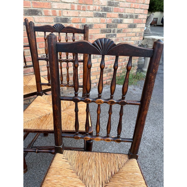 Antique English Spindle Back Chairs For Sale - Image 16 of 16
