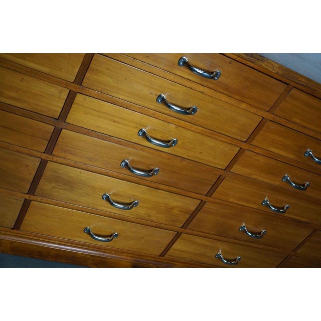 Large Dutch Cherry Apothecary Cabinet, 1950s For Sale - Image 5 of 18