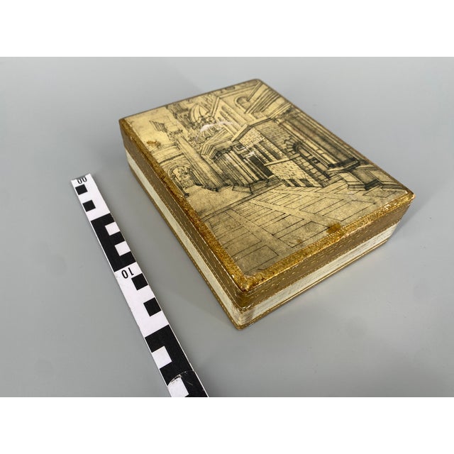 Wooden Box with Roman Perspective by Badassare Peruzzi for Fratelli Alinari, Italy, 1900 For Sale - Image 9 of 10