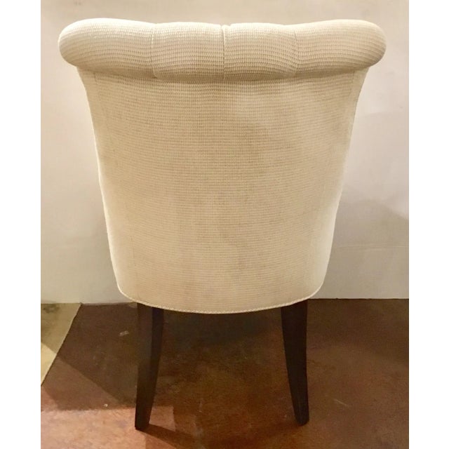 Modern Pearson White Tufted Destiney Slipper Chairs Pair For Sale In Atlanta - Image 6 of 7