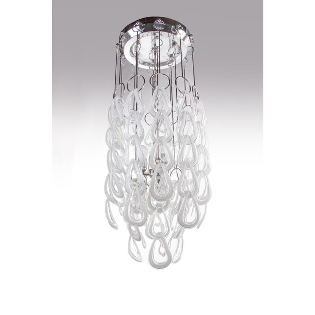 Huge Chandelier by Angelo Mangiarotti for Vistosi, Italy, 1960 For Sale - Image 9 of 13