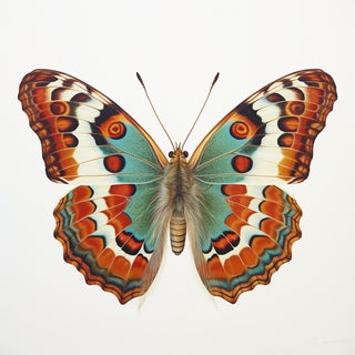 18' X 18' 'Butterfly' - Original Botanical Fine Art Print, Unframed For Sale