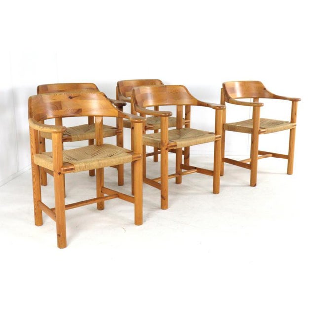 Brown Sawmill Chairs by Rainer Daumiller for Hirtshals, 1970s, Set of 5 For Sale - Image 8 of 8