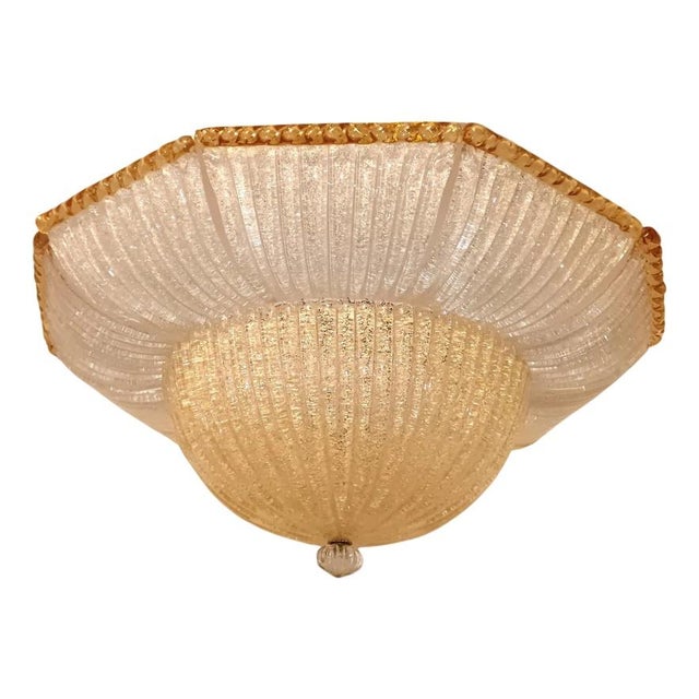 Murano Glass Chandelier from Barovier & Toso, 1960s For Sale - Image 11 of 11