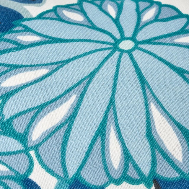 Early 21st Century Schumacher Chiang Mai Dragon Indoor/Outdoor Pillow in China Blue For Sale - Image 5 of 8