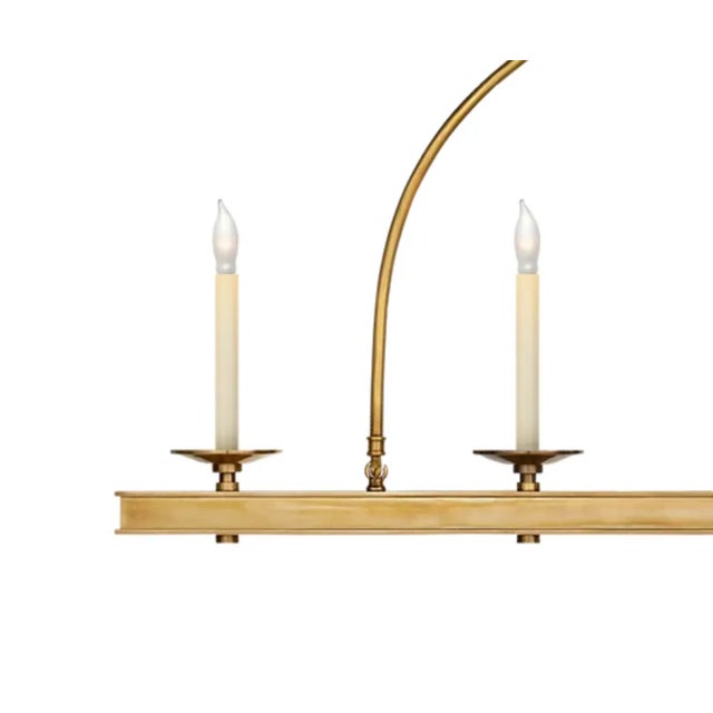 Launceton Large Linear Pendant in Antique-Burnished Brass Designer: Chapman & Myers Fixture Height: 30" Extension: 4.25"...
