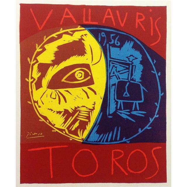 Title: Toros Vallaris Artist: Pablo Picasso Country: Spain Medium: Lithograph – 79 Paper size: 12.50 X 9.50 inch Printed:...