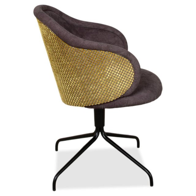 Fabric Ona Chairs with Brown and Grey Pattern from Freifrau, Set of 4 For Sale - Image 18 of 18