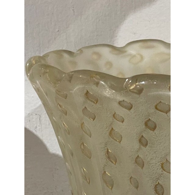 Early 21st Century Pair of Murano Gold Vase Form Sconces For Sale - Image 5 of 10