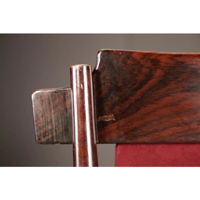 Sergio Rodrigues Set of 6 Brazilian Modern Dining Chairs in Rosewood, 1950s For Sale - Image 18 of 18