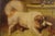 English 19th Century Painted Tôle Tray Depicting Playful Dogs and Turtle Doves For Sale - Image 10 of 11