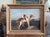 Stunning 19th century oil painting depicting two English pointers on the hunt. The medium is oil on mahogany panel....
