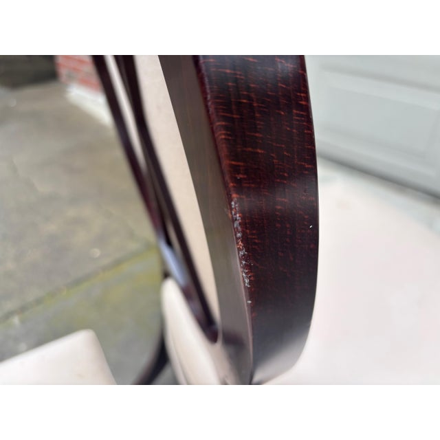 8 Barbara Barry Baker Klismos X Oval Dining Side Captains Chairs Neoclassical For Sale - Image 10 of 14