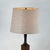Pair of Slender Walnut Lamps With Custom Linen Shades by Laurel For Sale - Image 9 of 12