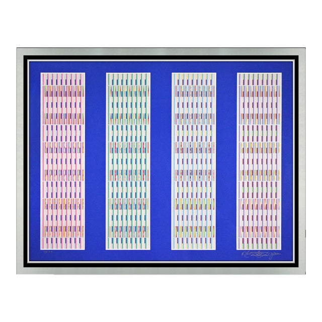 20th Century Dynamic Spectrum Silkscreen Yaacov Agam For Sale