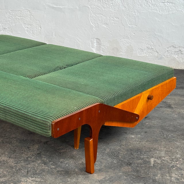 Wood Mid-Century Convertible Sofa from Opp Drevovyroba, 1970s For Sale - Image 7 of 15