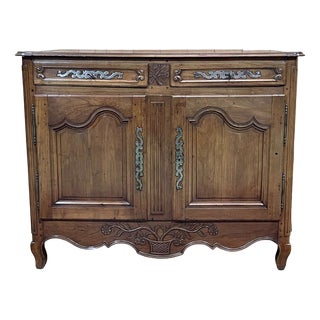 Louis XV Buffet in Cherry and Oak, Early 19th Century For Sale