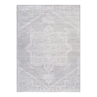 Pasargad Home Modern Silver Area Rug- 5' 0" X 8' 0" For Sale
