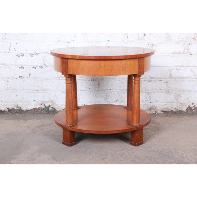 Baker Furniture French Empire Cherry Wood Occasional Table or