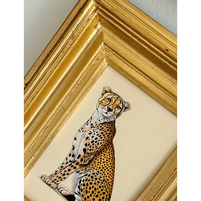 Hand-painted using fine acrylic paints and natural pigments, this leopard is brought to life by one of our senior artists...