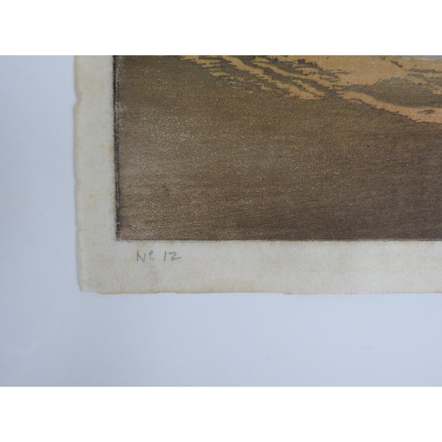 Early 20th Century Leo Frank Forest Landscape Woodcut For Sale In Seattle - Image 6 of 7