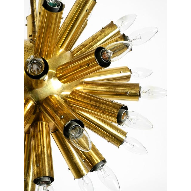Metal Space Age Brass Ceiling Lamp from J.T. Kalmar, 1960s For Sale - Image 7 of 18