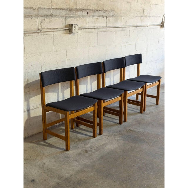 Mid-Century Modern Farstrup Dark Oak Dining Chairs Set of 4 Danish Mid-Century Modern 1970s For Sale - Image 3 of 11