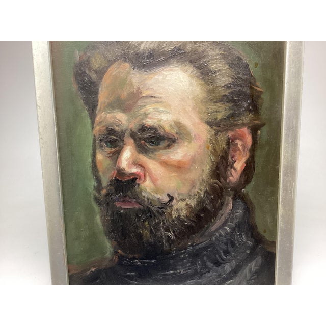 Portrait of A Bearded Man. This wonderful painting is painted on artist board measuring 10 x 14” it is not signed and is a...
