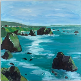 "Saved by the Sea" Original Painting by Lori Baccanari For Sale