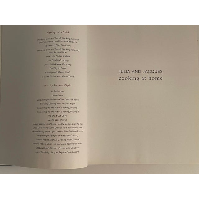 Gray Vintage Cookbook Julia and Jacques Cooking at Home First Edition For Sale - Image 8 of 9