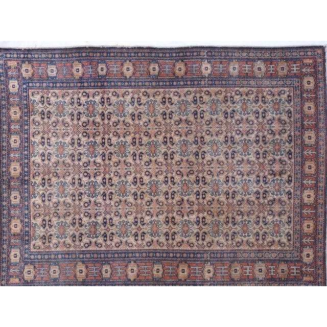This master piece is a wool pile genuine hand woven antique Persian Senneh rug-