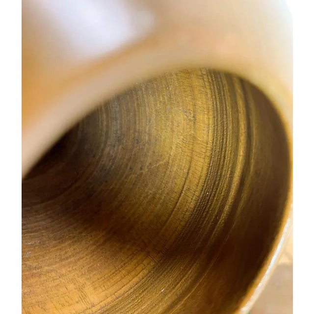 Mid-Century Turned Teak Vase, 1960s For Sale - Image 6 of 12