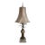 1990s Fine Art Lamps Gold Gilt Mercury Glass Italian Regency Column Table Lamp Shade For Sale